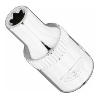 VIGOR T+ Steckschlüsseleinsatz, V7920-EP5, 1/4 Zoll (6,3 mm) Vierkant, E+ Profil, SW E5+