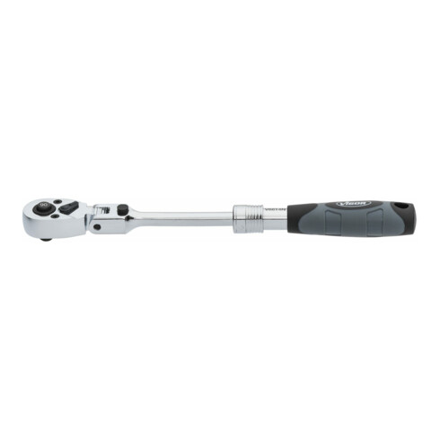 VIGOR Teleskop Gelenk-Umschaltknarre, V6614N, 1/4 Zoll (6,3 mm) Vierkant, 225 mm