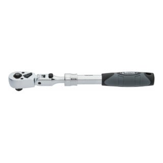 VIGOR Teleskop Gelenk-Umschaltknarre, V6638N, 3/8 Zoll (10 mm) Vierkant, 350 mm