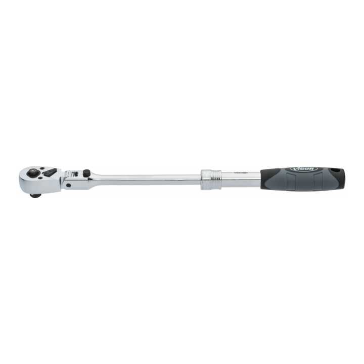 VIGOR Teleskop Gelenk-Umschaltknarre, V6638N, 3/8 Zoll (10 mm) Vierkant, 350 mm