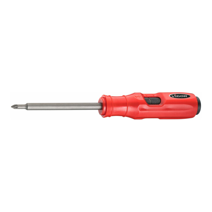 VIGOR Tournevis à percussion V7124-PZ1 Profil Pozidriv PZ1