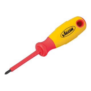 VIGOR Tournevis cruciforme VDE V2062 Profil PH PH 0 Longueur totale : 141 mm