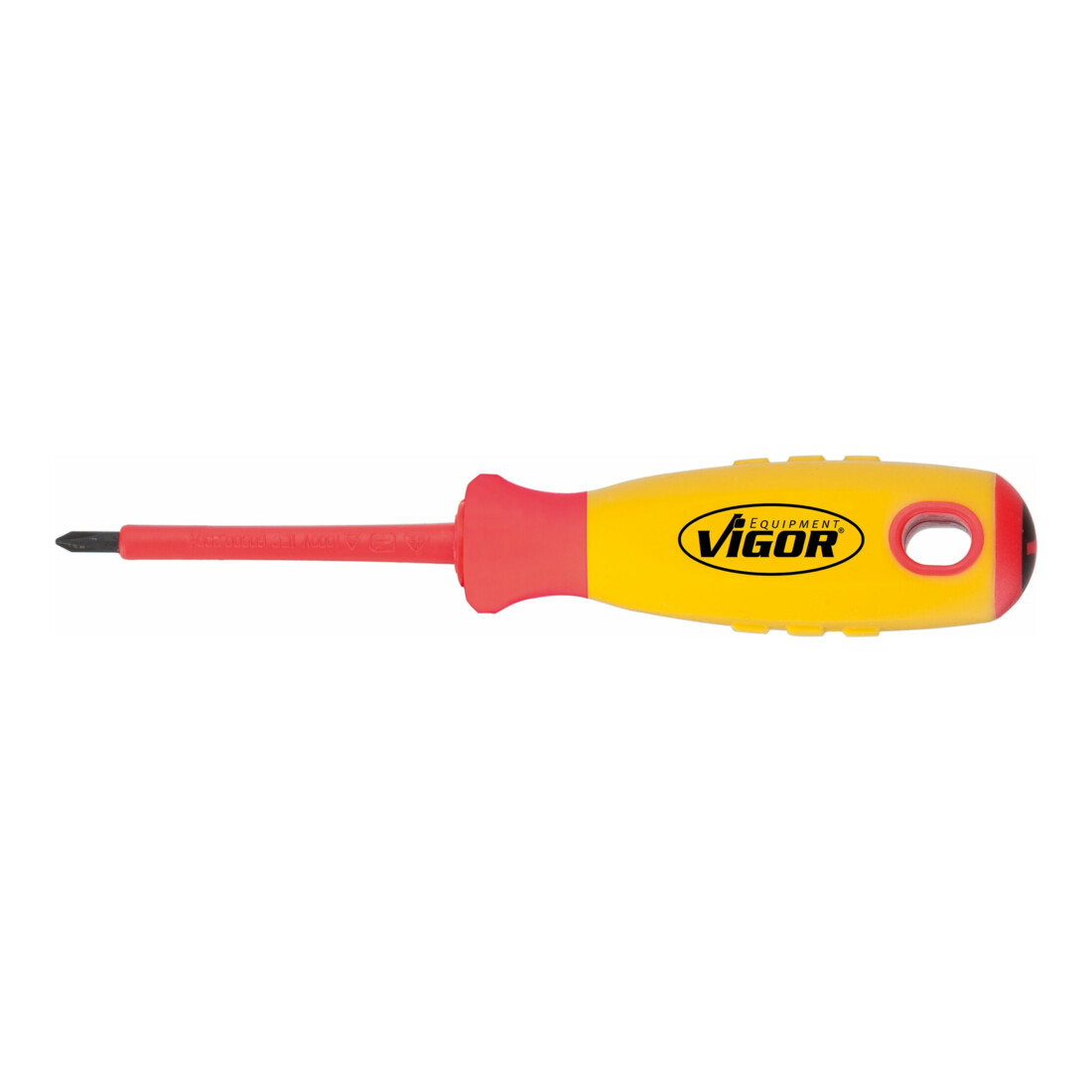 VIGOR Tournevis cruciforme VDE V2062 Profil PH PH 0 Longueur totale : 141 mm