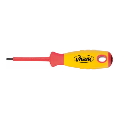 VIGOR Tournevis cruciforme VDE V2062 Profil PH PH 0 Longueur totale : 141 mm