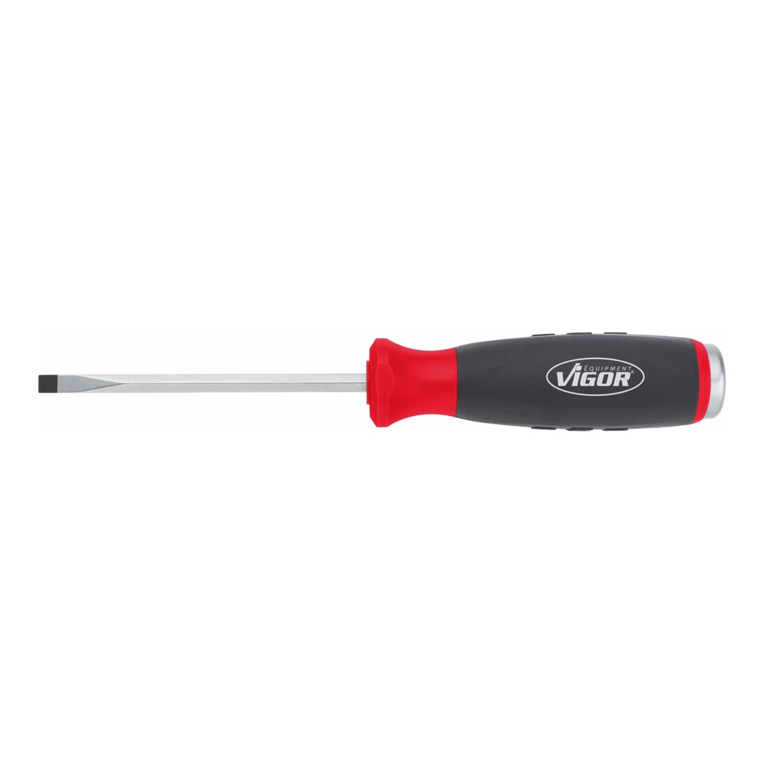 VIGOR Tournevis plat avec embout frappeur V3597 Profil plat 0,6 x 3,5 Longueur totale : 75 mm