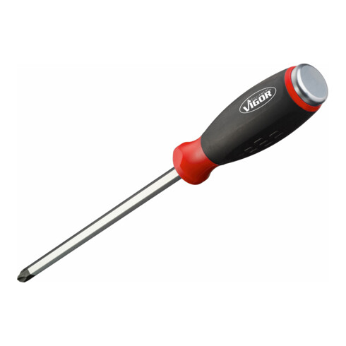 VIGOR Tournevis cruciforme avec capuchon à frapper V4667 Profil cruciforme PH PH 3 Longueur totale : 315 mm