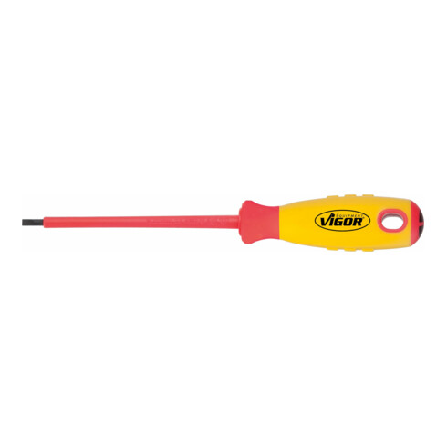 VIGOR Tournevis VDE fente V2028 fente profil 0,5 x 3 L total : 181 mm