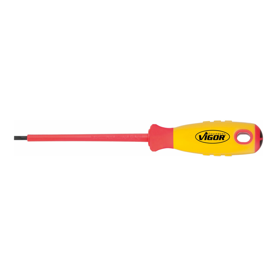 VIGOR Tournevis VDE fente V2028 fente profil 0,5 x 3 L total : 181 mm