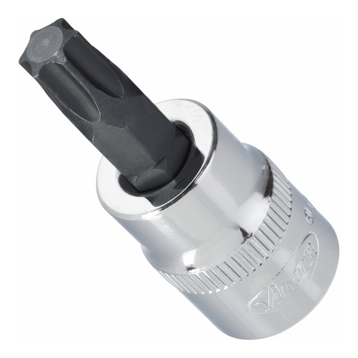 VIGOR TX Schraubendreher-Einsatz V2298N Vierkant hohl 10 mm (3/8 Zoll) Innen TX Profil T40