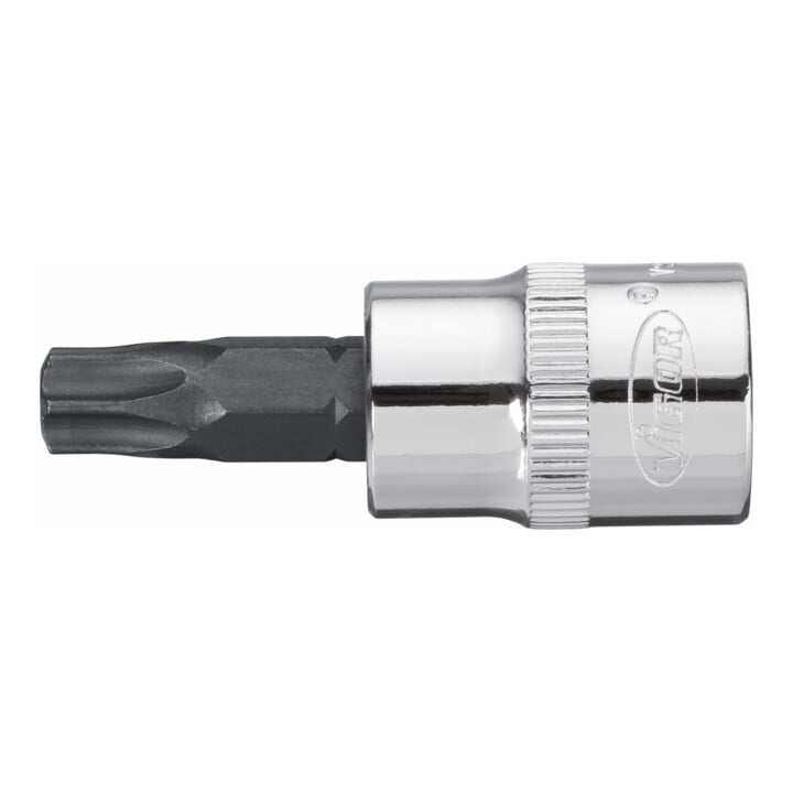 VIGOR TX Schraubendreher-Einsatz V2298N Vierkant hohl 10 mm (3/8 Zoll) Innen TX Profil T40