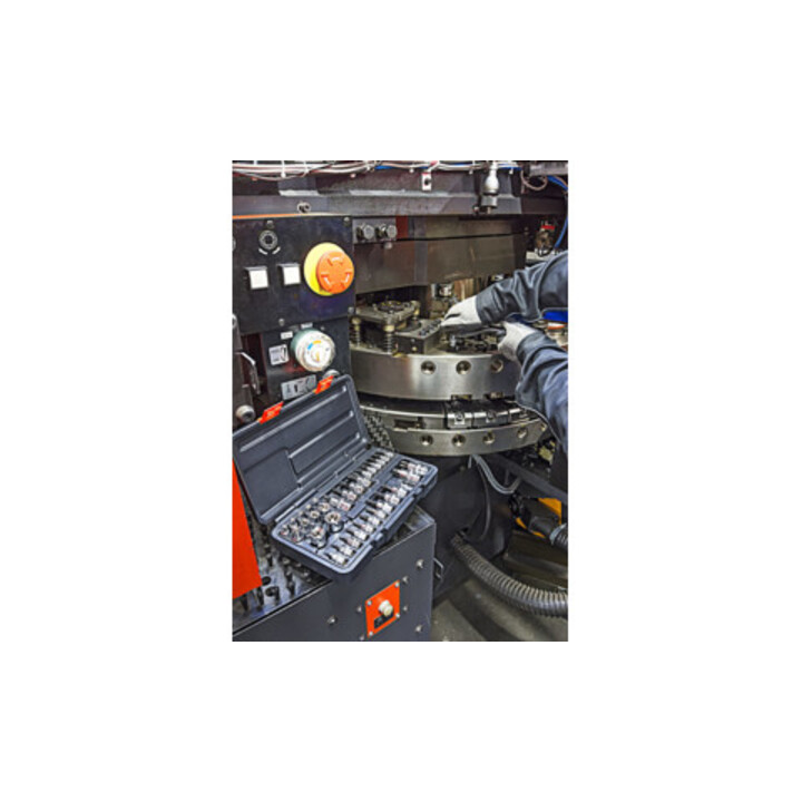 VIGOR TX Steckschlüssel Satz V1781 Vierkant hohl 6,3  10  12,5 mm (1/4 3/8 1/2 Zoll) Außen TX Profil Innen TX Profil Tamper Resistant TX Profil E4 – E20 T9 – T60 34 teilig