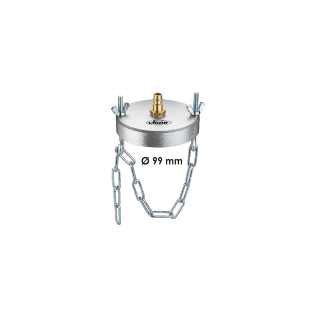VIGOR Universal-Adapter mit Kettenbefestigung für Bremswartungs-Systeme V4381-4