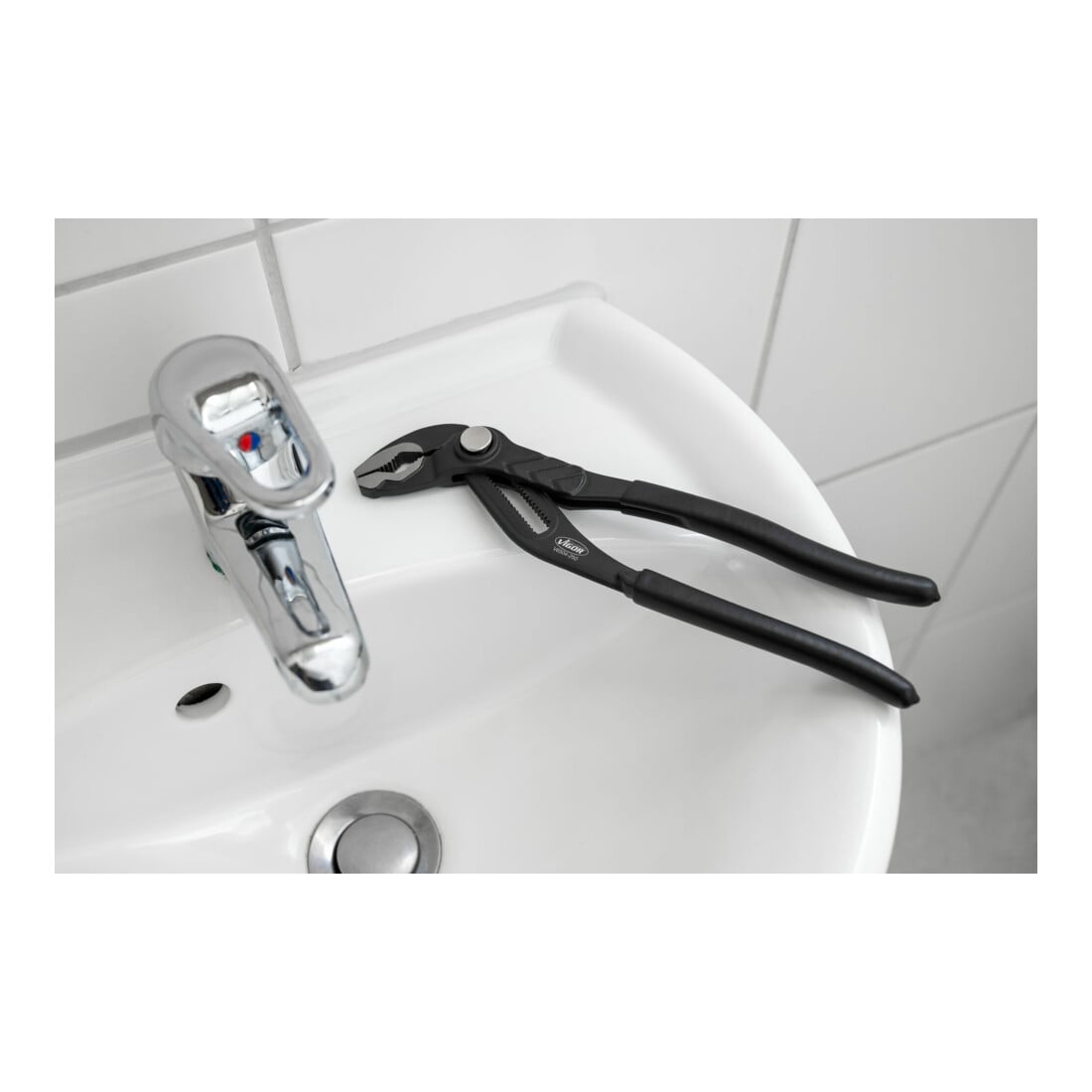 VIGOR Universalzange, mit Druckknopf, V6504-125, 125 mm