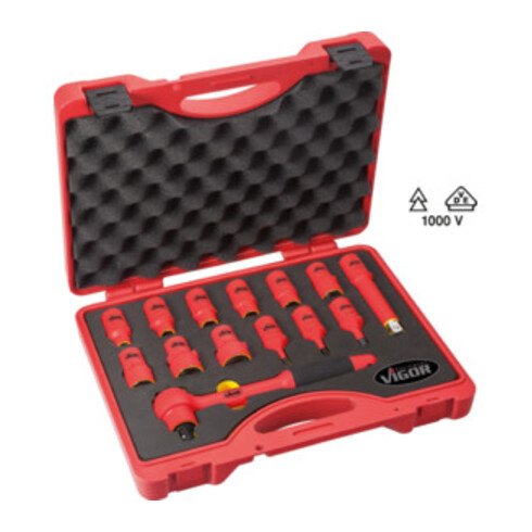 VIGOR VDE dopsleutelset V3343 14-delig