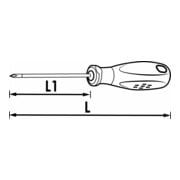 VIGOR VDE Schlitz-Schraubendreher V2030 Schlitz Profil 1 x 5,5 Gesamtlänge: 231 mm-5