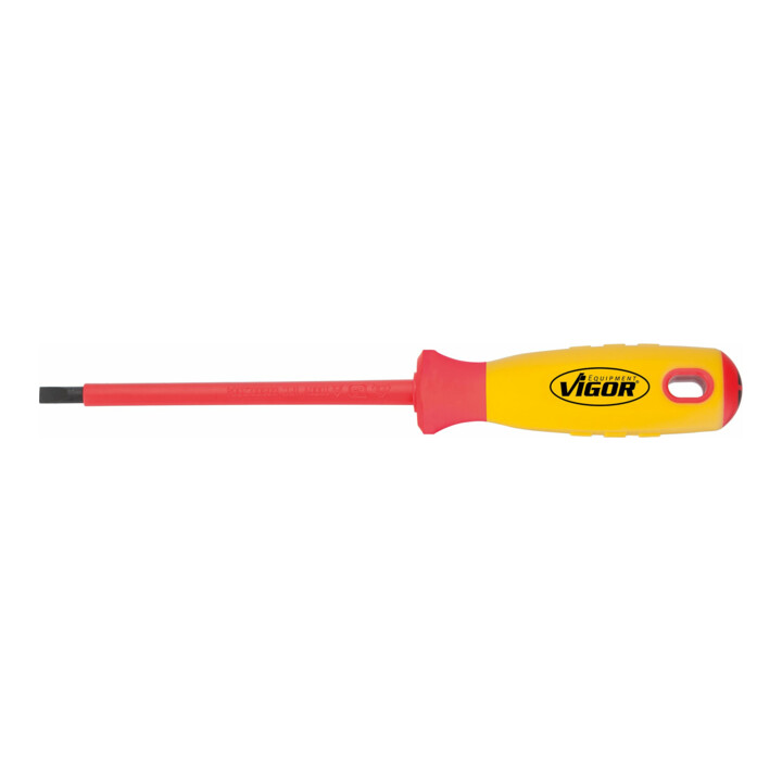 VIGOR VDE Schlitz-Schraubendreher V2061 Schlitz Profil 1,2 x 6,5 Gesamtlänge: 256 mm