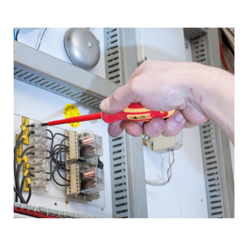 VIGOR VDE Schraubendreher Satz V2027 Schlitz Profil, Kreuzschlitz Profil PH 0,5 x 3 – 1,2 x 6,5 PH0 – PH2 7 teilig