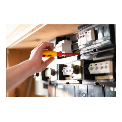 VIGOR VDE Schraubendreher Satz V2027 Schlitz Profil, Kreuzschlitz Profil PH 0,5 x 3 – 1,2 x 6,5 PH0 – PH2 7 teilig