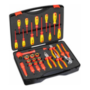 VIGOR VDE Werkzeug Satz, V5632, 1/2 Zoll (12,5 mm) Vierkant, Außen Sechskant Profil, Innen Sechskant Profil, Kreuzschlitz Profil PH, Pozidriv Profil PZ, Schlitz Profil, T Profil, 29-teilig, 5–24, PH0 –PH2, T15 – T30