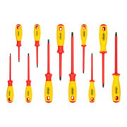 VIGOR VDE Werkzeug Satz, V5632, 1/2 Zoll (12,5 mm) Vierkant, Außen Sechskant Profil, Innen Sechskant Profil, Kreuzschlitz Profil PH, Pozidriv Profil PZ, Schlitz Profil, T Profil, 29-teilig, 5–24, PH0 –PH2, T15 – T30-2