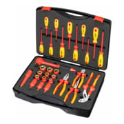 VIGOR VDE Werkzeug Satz, V5632, 1/2 Zoll (12,5 mm) Vierkant, Außen Sechskant Profil, Innen Sechskant Profil, Kreuzschlitz Profil PH, Pozidriv Profil PZ, Schlitz Profil, T Profil, 29-teilig, 5–24, PH0 –PH2, T15 – T30-5