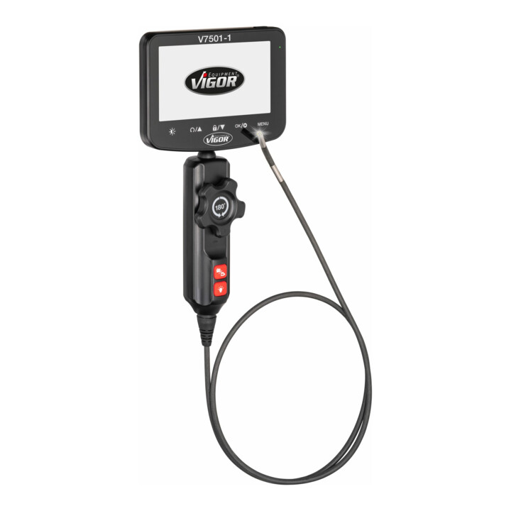 VIGOR Video-Endoskop mit ⌀4,9mm Sonde, V7501/2, 4-teilig