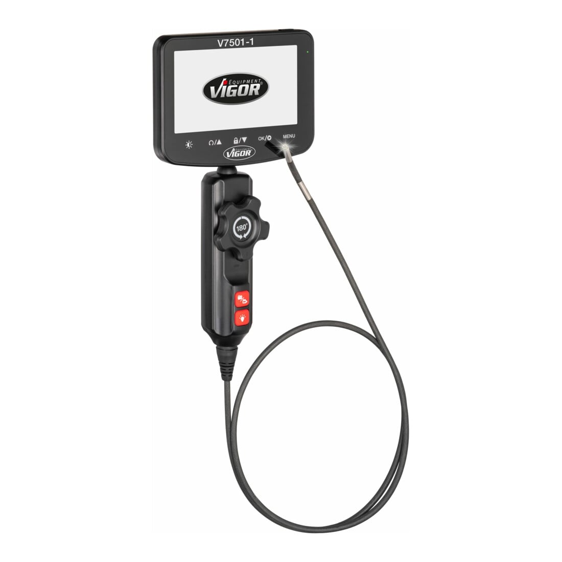 VIGOR Video-Endoskop mit ⌀4,9mm Sonde, V7501/2, 4-teilig