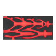 VIGOR Weichschaumeinlage, leer, V4999N-L, L x B x H: 393x 188x 35 mm