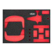 VIGOR Weichschaumeinlage, leer, V7261-L, L x B x H: 393x 282x 35 mm