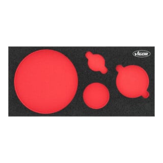 VIGOR Weichschaumeinlage, leer, V7263-L, L x B x H: 393x 282x 35 mm