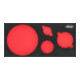VIGOR Weichschaumeinlage, leer, V7263-L, L x B x H: 393x 282x 35 mm-1