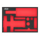 VIGOR Weichschaumeinlage, leer, V7265-L, L x B x H: 393x 282x 35 mm-1