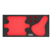 VIGOR Weichschaumeinlage, leer, V7267-L, L x B x H: 393x 282x 35 mm