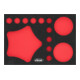 VIGOR Weichschaumeinlage, leer, V7270-L, L x B x H: 393x 282x 35 mm-1