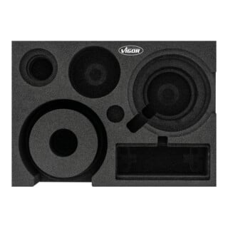 VIGOR Weichschaumeinlage, leer, V7273-L, L x B x H: 393x 282x 35 mm