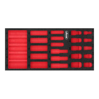 VIGOR Weichschaumeinlage, leer, V7323-L, L x B x H: 393x 188x 35 mm