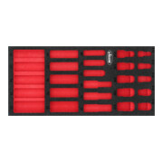 VIGOR Weichschaumeinlage, leer, V7323-L, L x B x H: 393x 188x 35 mm