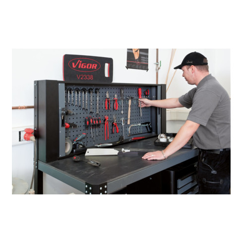 VIGOR Werkbank, komplett V2604 Gesamtlänge: 1565 mm