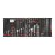 VIGOR Werkstattwagen SeriesXXL, Edelstahl-Arbeitsplatte, leer, V4481-XXL, L x B x H: 1625x 695x 1017 mm-2