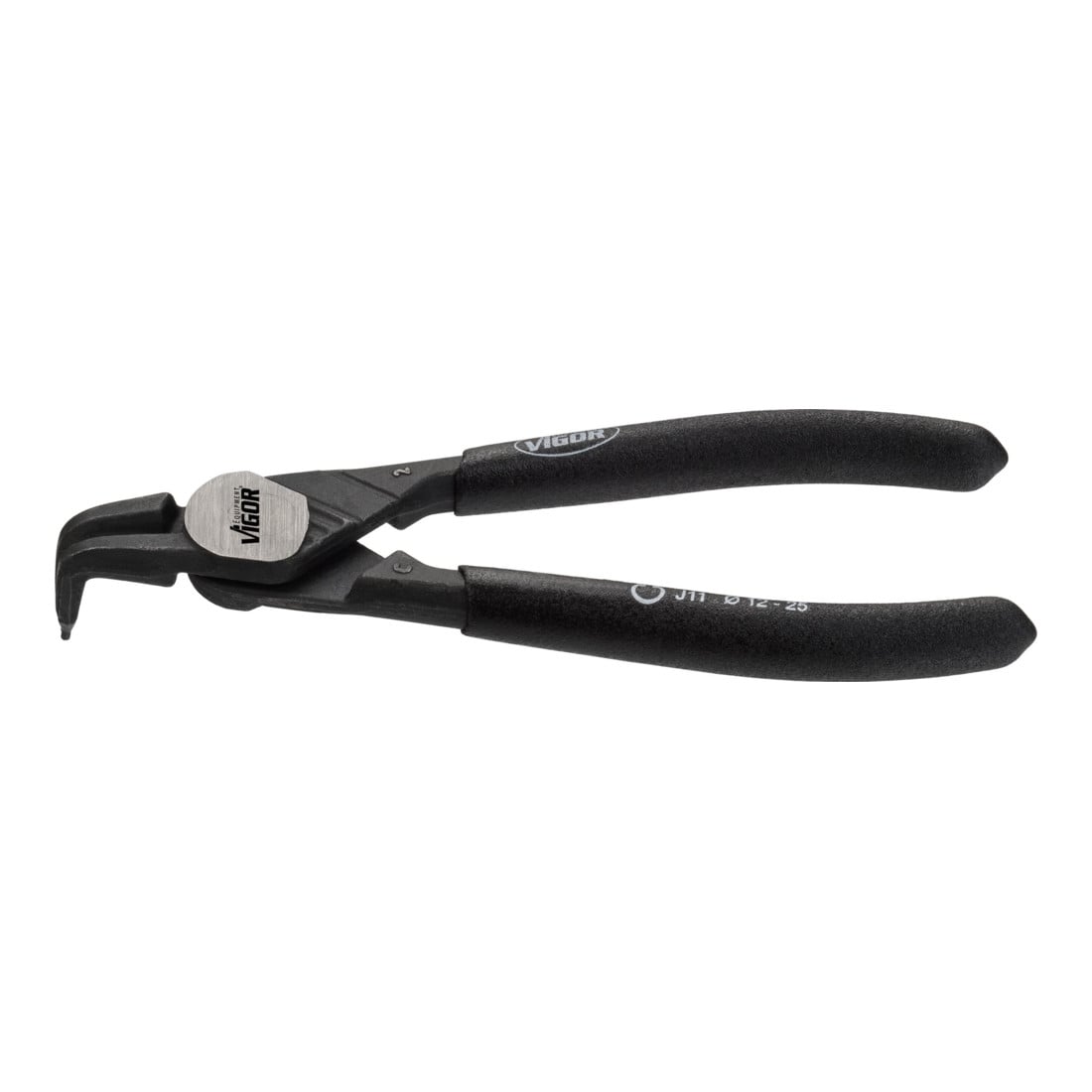 VIGOR Zange für Sicherungsringe, gebogen / Bohrung V4428 Gesamtlänge: 140 mm