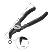VIGOR Zange für Sicherungsringe, gebogen / Bohrung V4428 Gesamtlänge: 140 mm-3
