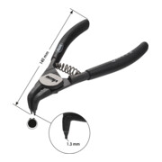 VIGOR Zange für Sicherungsringe, gebogen / Wellen V4430 Gesamtlänge: 140 mm-3