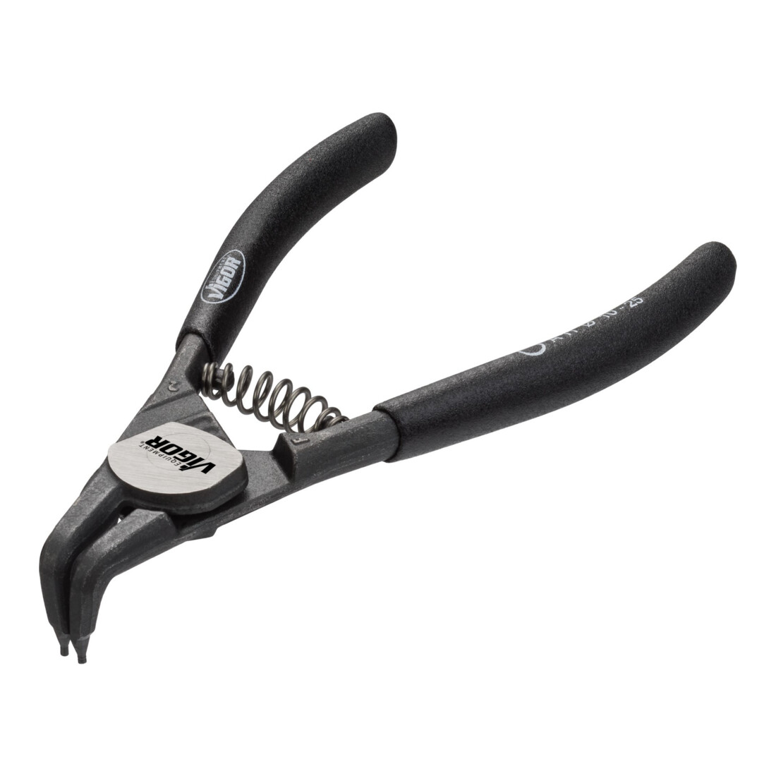 VIGOR Zange für Sicherungsringe, gebogen / Wellen V4430 Gesamtlänge: 140 mm