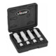 VIGOR Zündkerzen Steckschlüssel Satz, V7002/4, 3/8 Zoll (10 mm) Vierkant, Außen Doppelsechskant Profil, 4-teilig, 14, 16, 18, 20,8-1