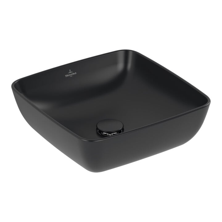 Villeroy & Boch Aufsatzwaschtisch Artis 41 x 41 cm eckig blau ohne Hahnloch