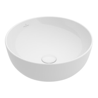 Villeroy & Boch Aufsatzwaschtisch ARTIS 430 mm, rund, ohne Überlauf weiß