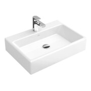 V&B Aufsatzwaschtisch MEMENTO 600 x 420 mm, für 3-Loch Armatur, mit Überlauf weiß-1