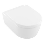 V&B Combi-Pack-Wand-Tiefspüler AVENTO weiß, DirectFlush, mit WC-Sitz Normal