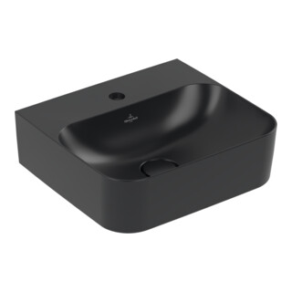 Villeroy & Boch Handwaschbecken Finion 43 x 39cm 1 Hahnl. P black C+