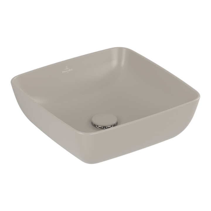 Villeroy & Boch Lavabo à poser Artis 41 x 41 cm carré sans trou de robinet ni trop-plein Alm. C+